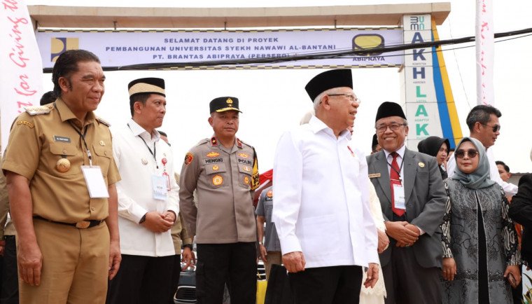 Ma'ruf Amin Resmikan Pusat Pendidikan dan Kesehatan di Kabupaten Tangerang