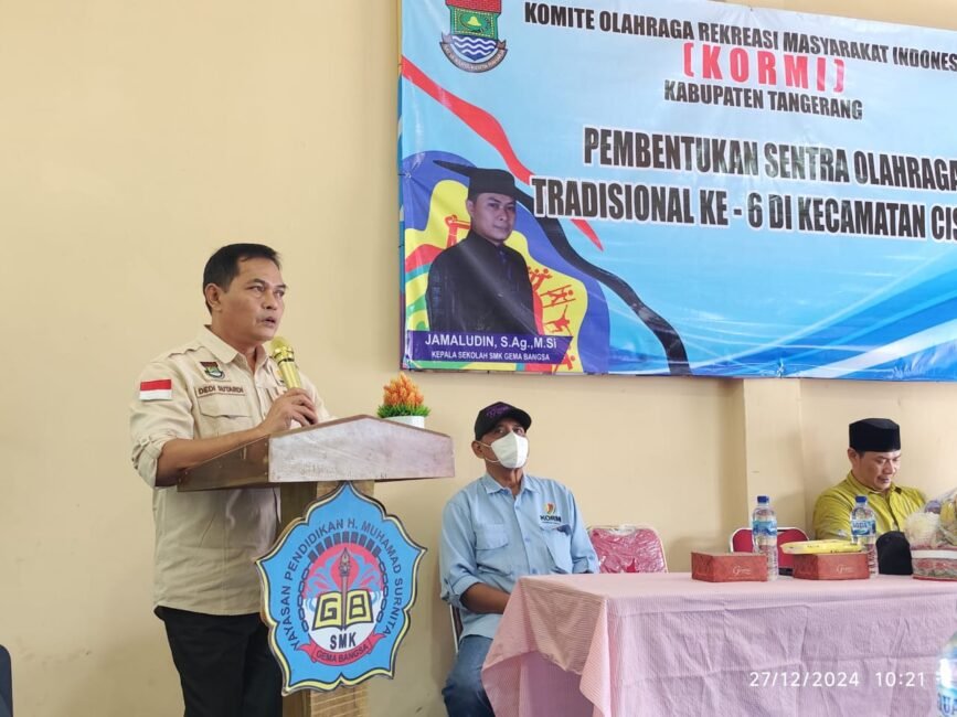 KORMI Kabupaten Tangerang Gelar Pembentukan Sentra Olahraga Tradisional di Cisoka