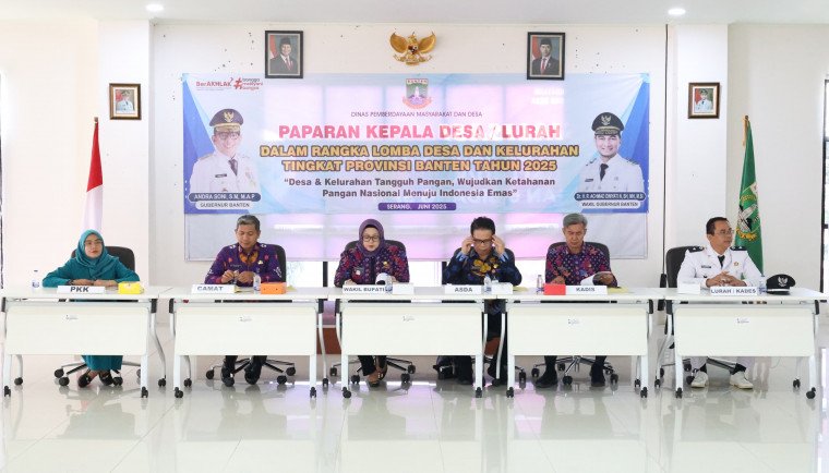 Wabup Tangerang Dukung Paparan Kades Sodong dalam Lomba Desa Tingkat Provinsi Banten