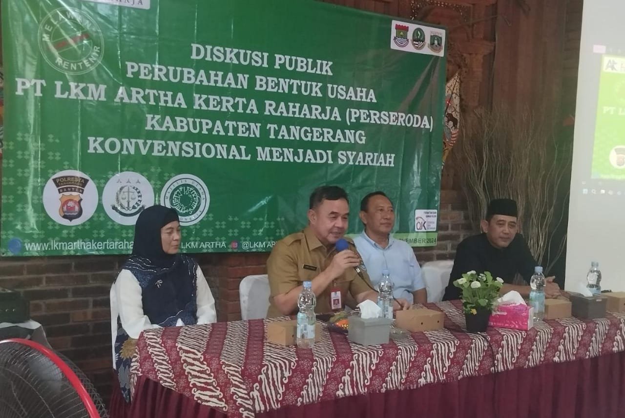 PT LKM AKR Kabupaten Tangerang Gelar Diskusi Perubahan Sistem Konvensional ke Syariah