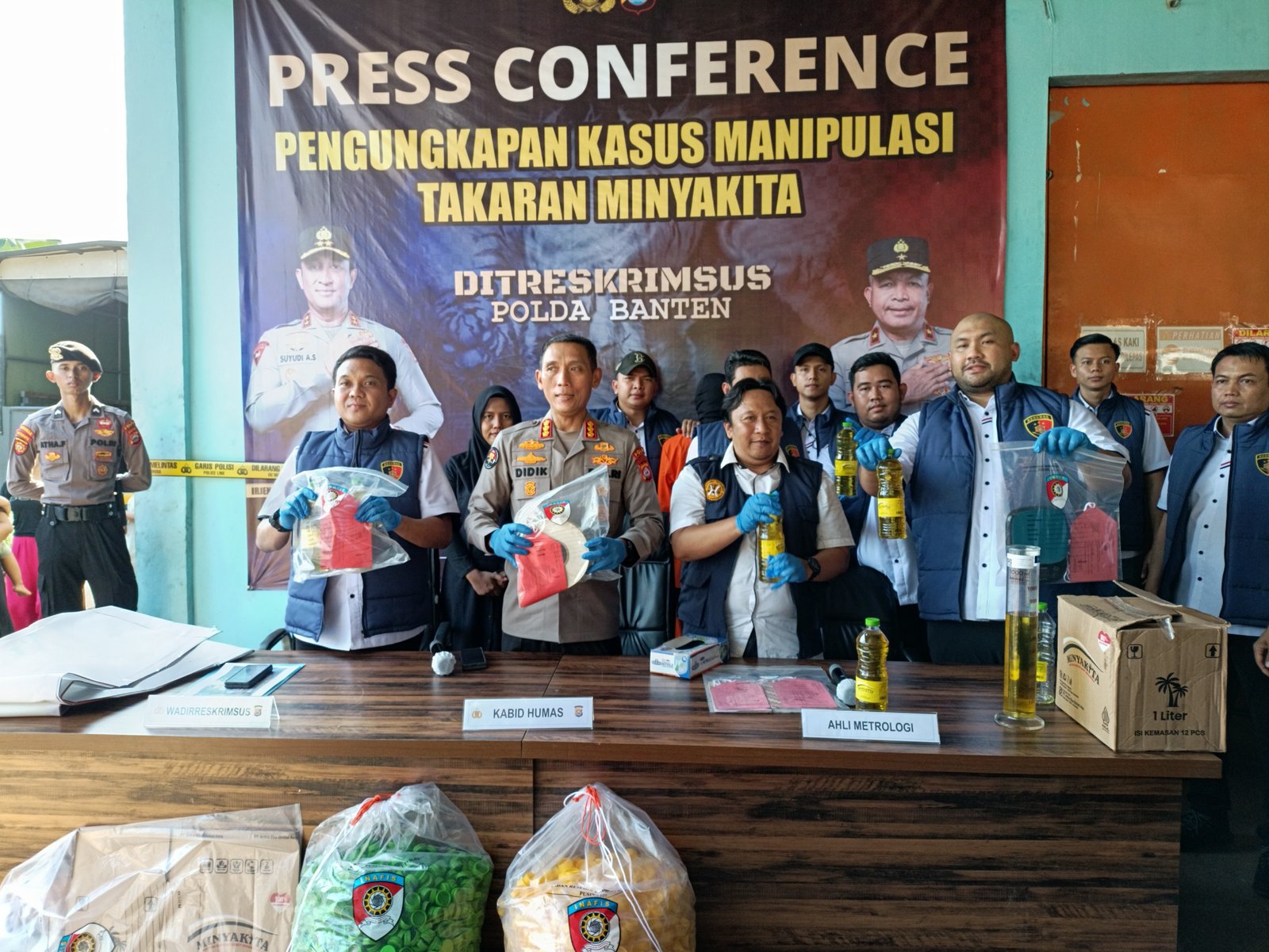 Polisi Grebek Produsen Manipulasi Takaran Minyak di Rajeg Kabupaten Tangerang