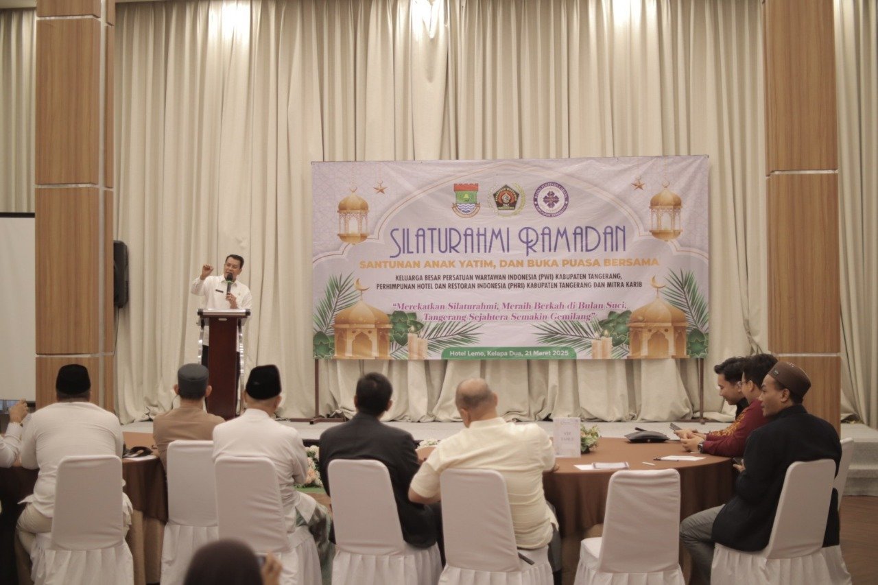 Buka Puasa Bersama PWI, Bupati Tangerang Berpesan Ini
