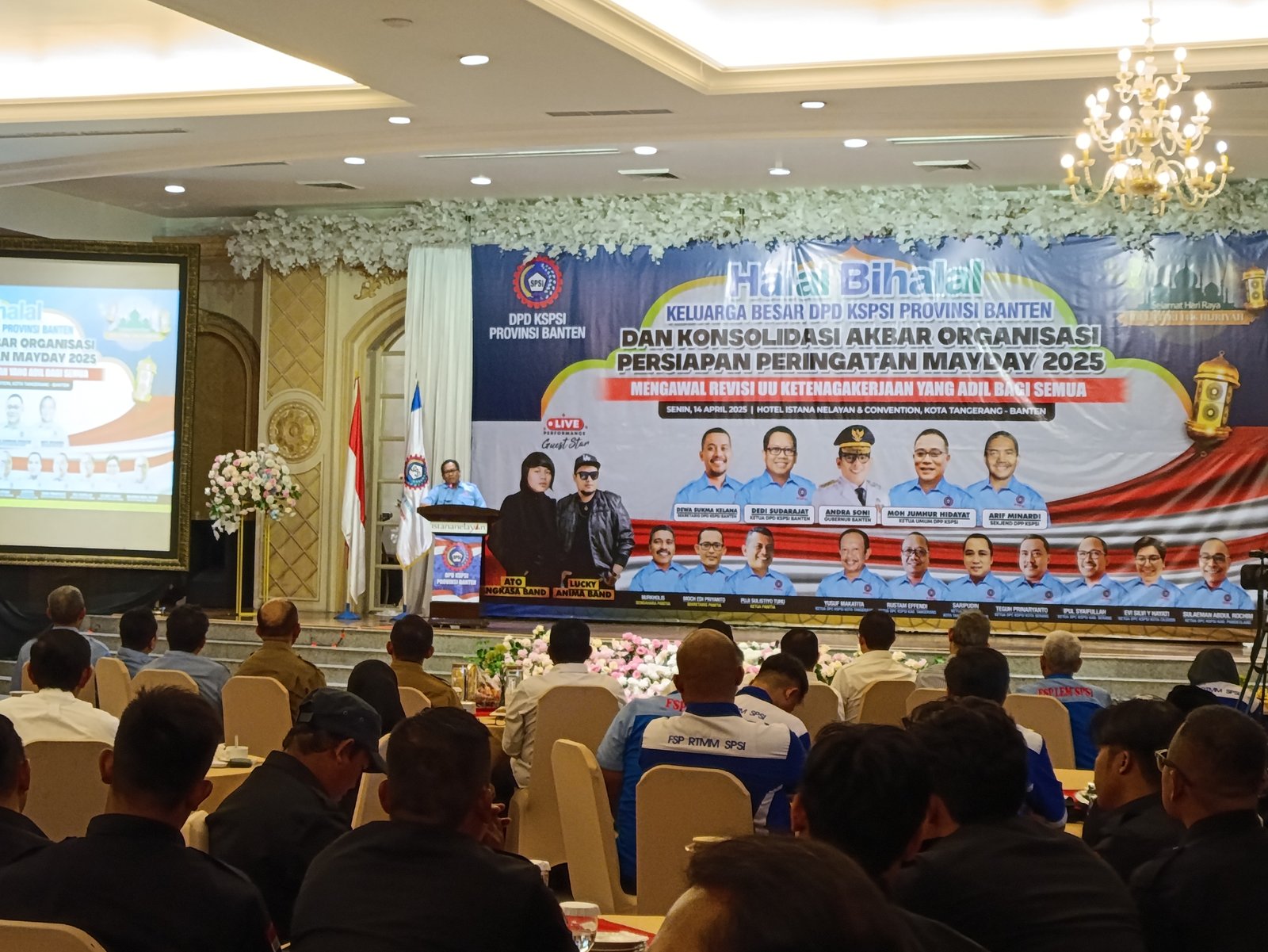 May Day 2025 Kian Dekat, KSPSI Banten Gelar Konsolidasi Akbar dan Halal Bihalal di Hotel Istana Nelayan