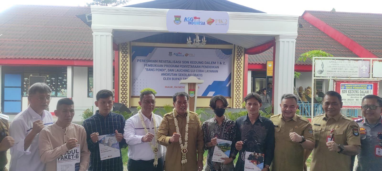 Bupati Tangerang Resmikan Revitalisasi SDN Kedung Dalam 2, Hasil Kolaborasi Pemkab dan CSR PIK 2