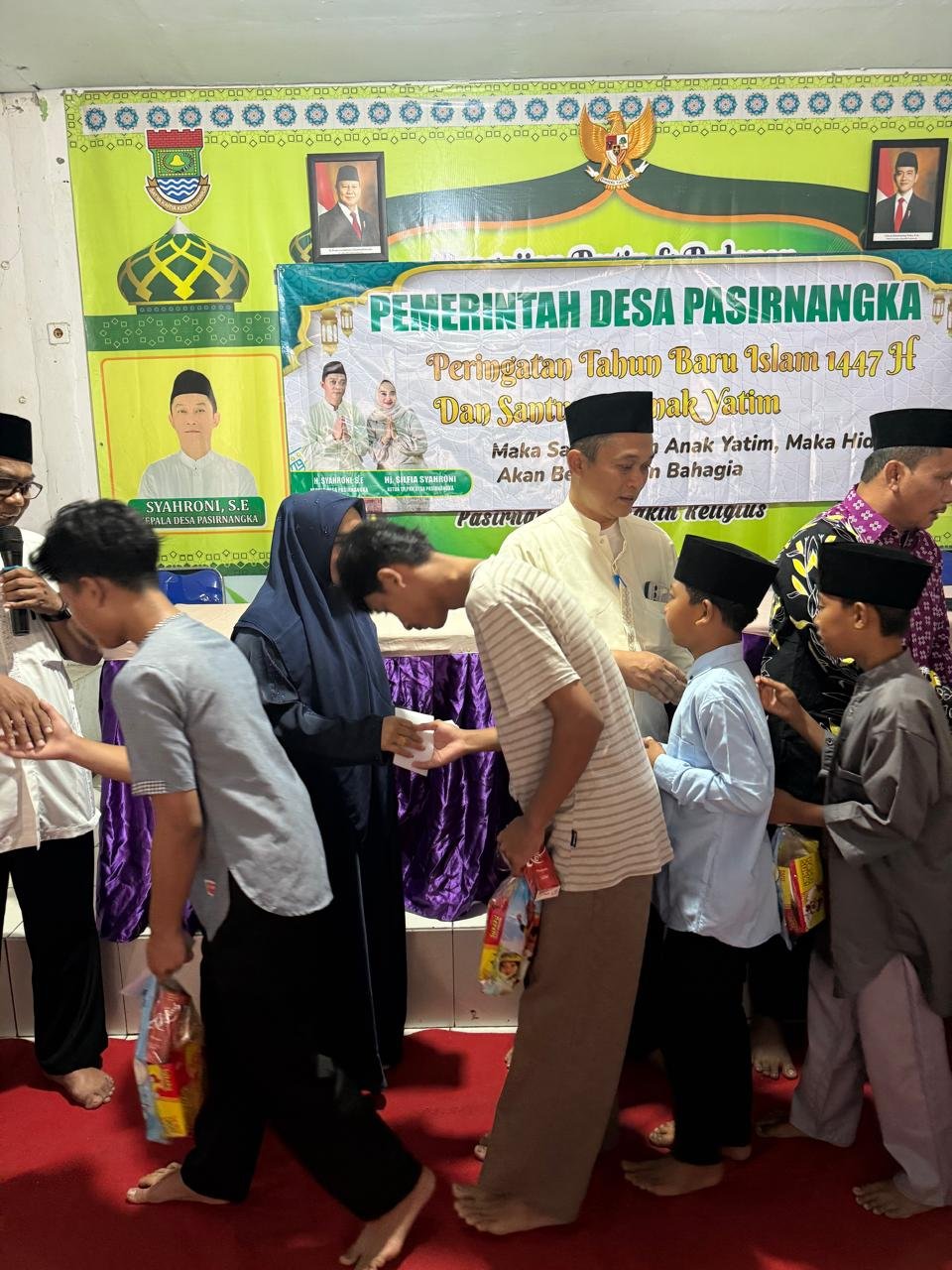 Peringati Tahun Baru Islam 1447 H, Pemdes Pasir Nangka Santuni 239 Anak Yatim