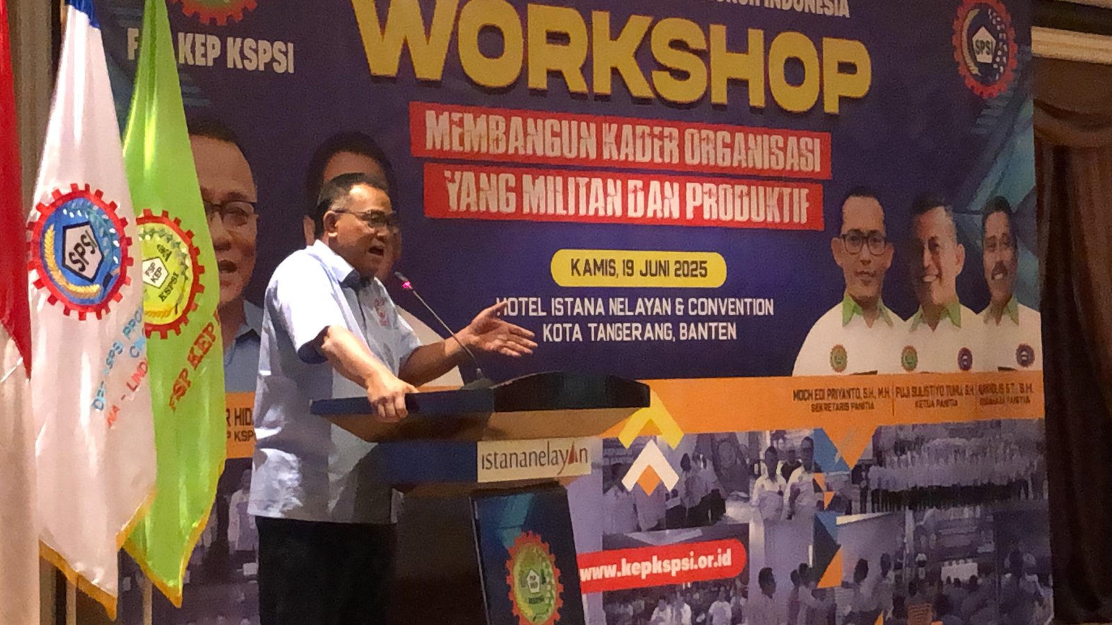 FSP KEP KSPSI Tegaskan Tolak Union Busting saat Hadiri Workshop di Kota Tangerang