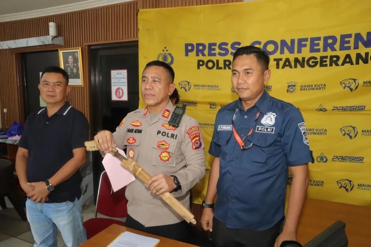 Polsek Tigaraksa Amankan Pelaku Pembacokan di Jambe Tangerang