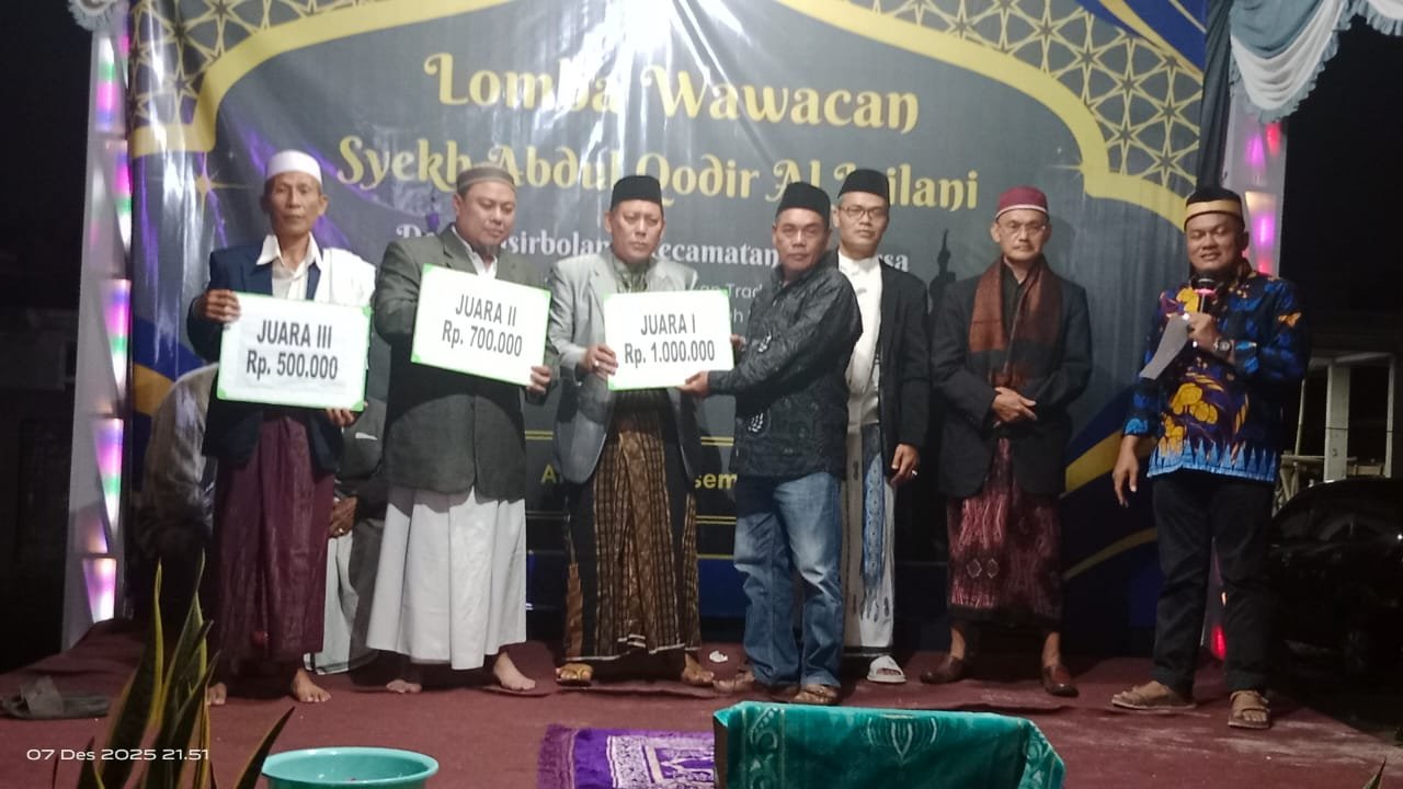 Tokoh Masyarakat Pasir Bolang Tigaraksa Gelar Lomba Mamaca Manaqib Syekh Abdul Qadir Jaelani