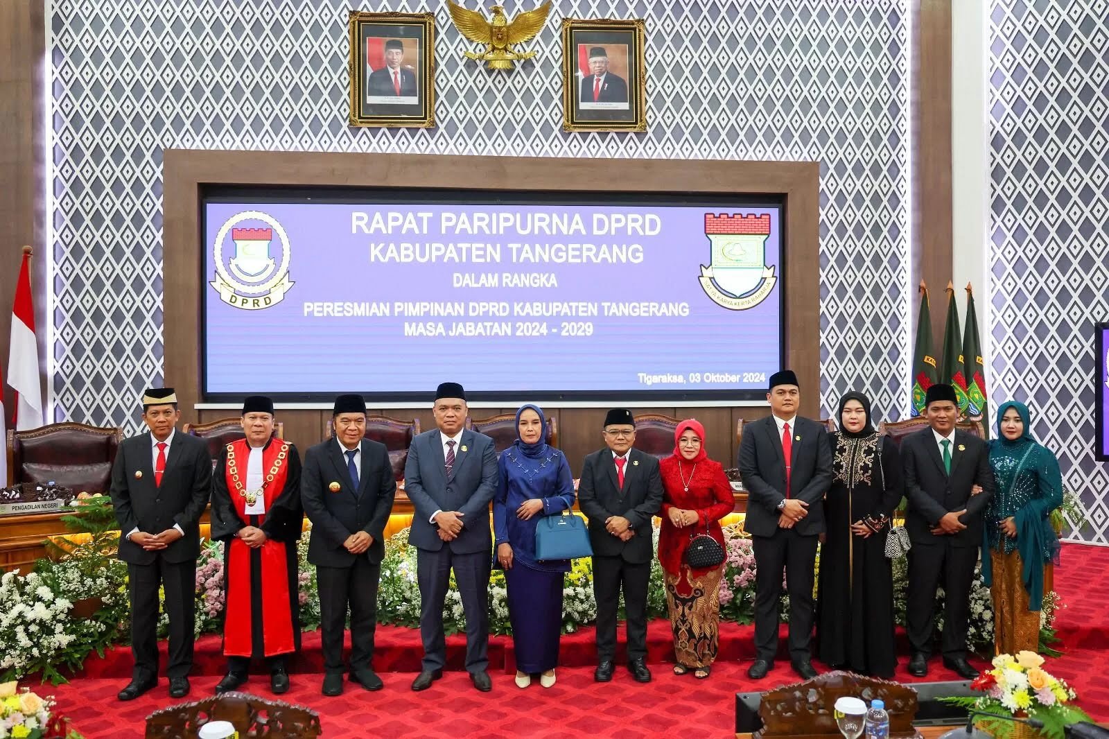 Pimpinan DPRD Kabupaten Tangetang Dilantik, Ini Pj Gubernur Banten