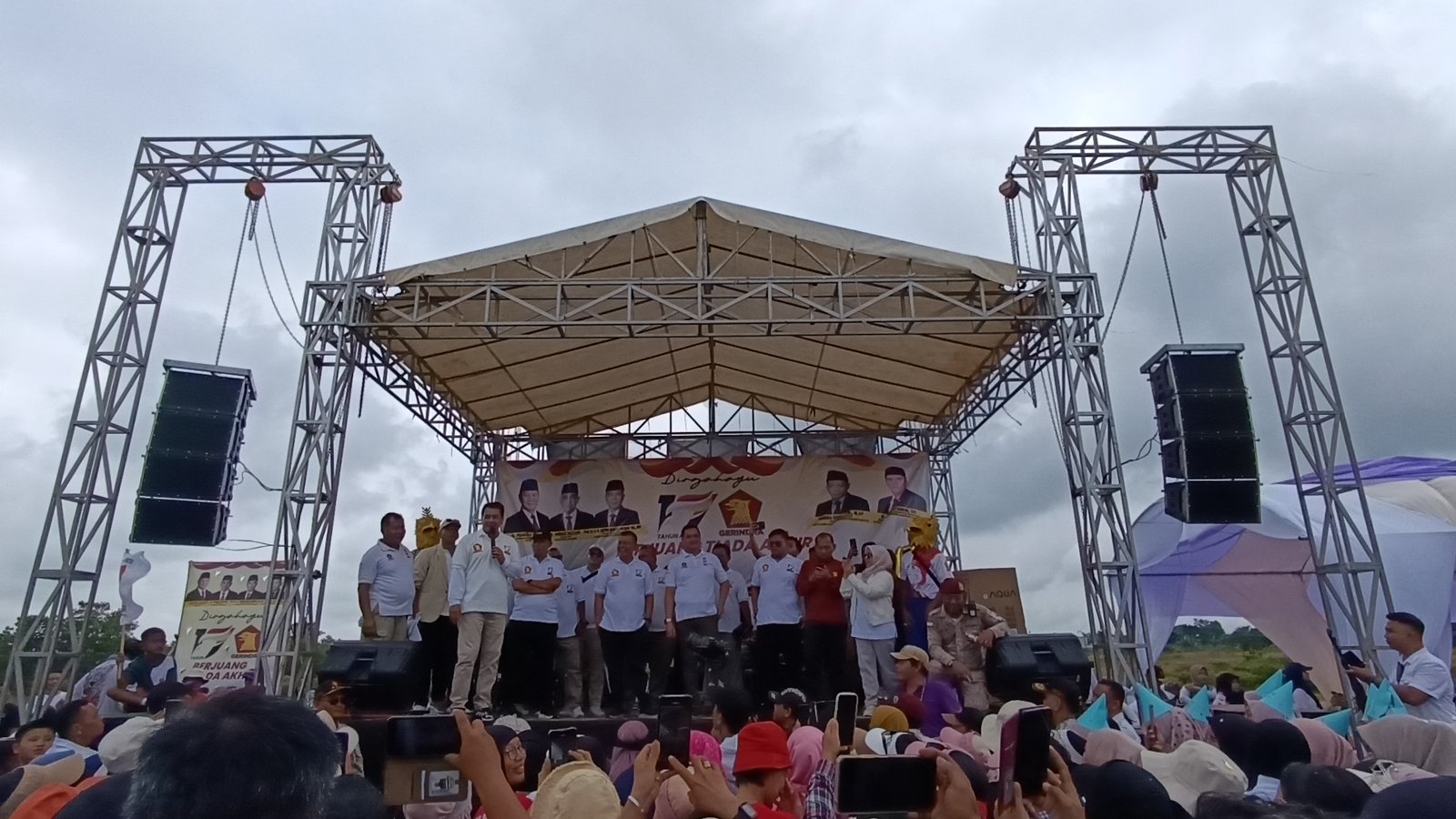 Puncak Perayaan HUT Gerindra ke-17 Diikut Ribuan Warga, Bupati Tangerang Berpesan Ini