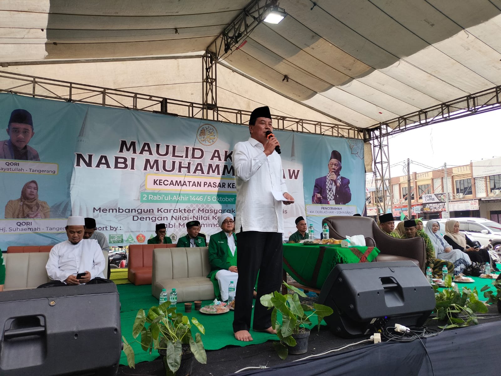 Didepan Muslimat NU, Cabup Tangerang Maesyal Rasyid Janji Bangun Asrama Santri