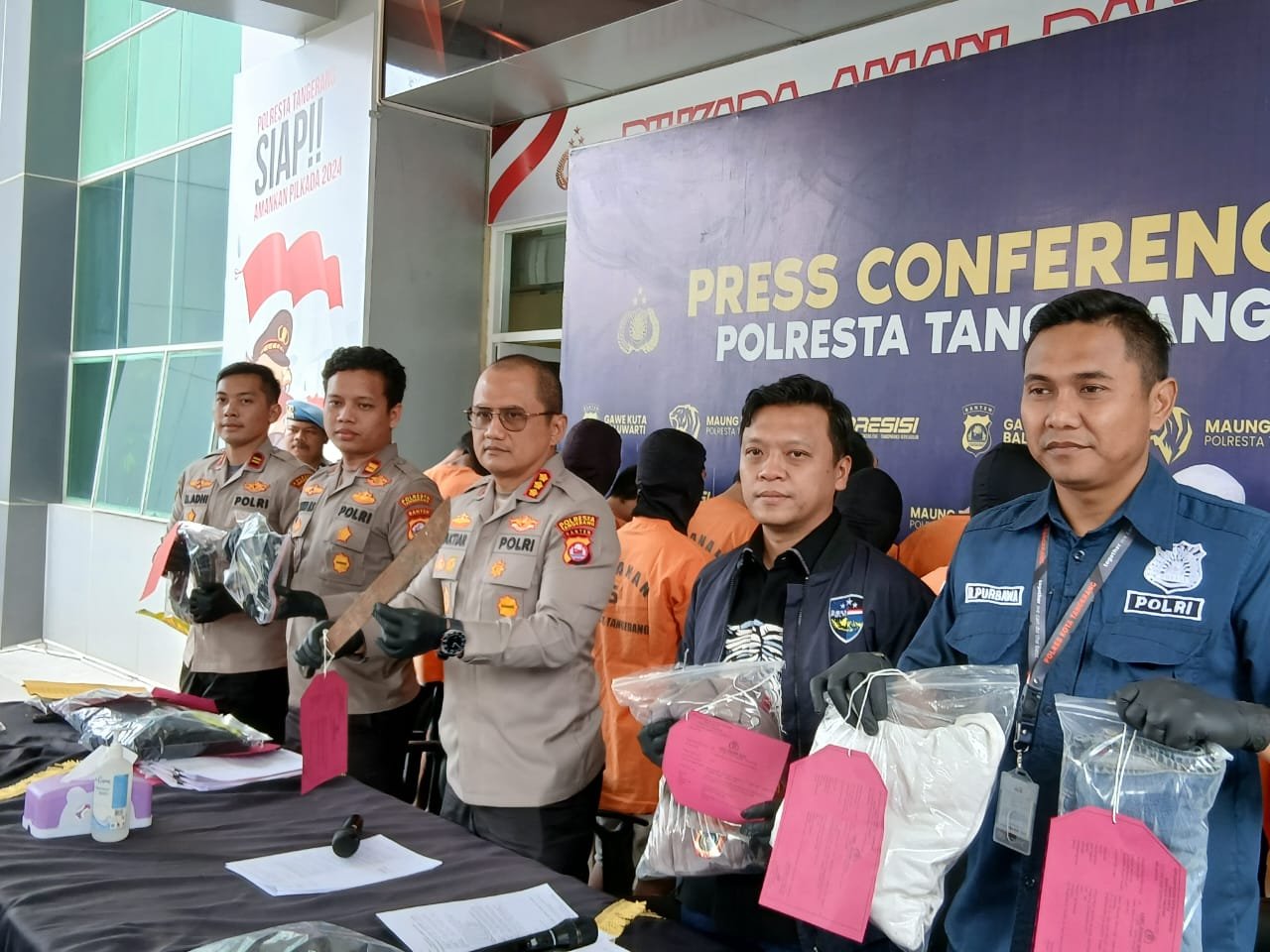 Polresta Tangerang Tangkap 20 Pelaku Kejahatan 3C