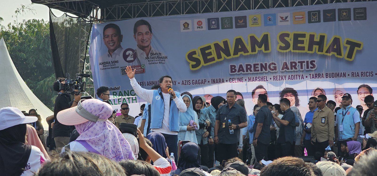 Kampanye Maesyal-Intan di Jayanti Tangerang Tumpah Ruah, Artis Ibu Kota Ikut Meriahkan