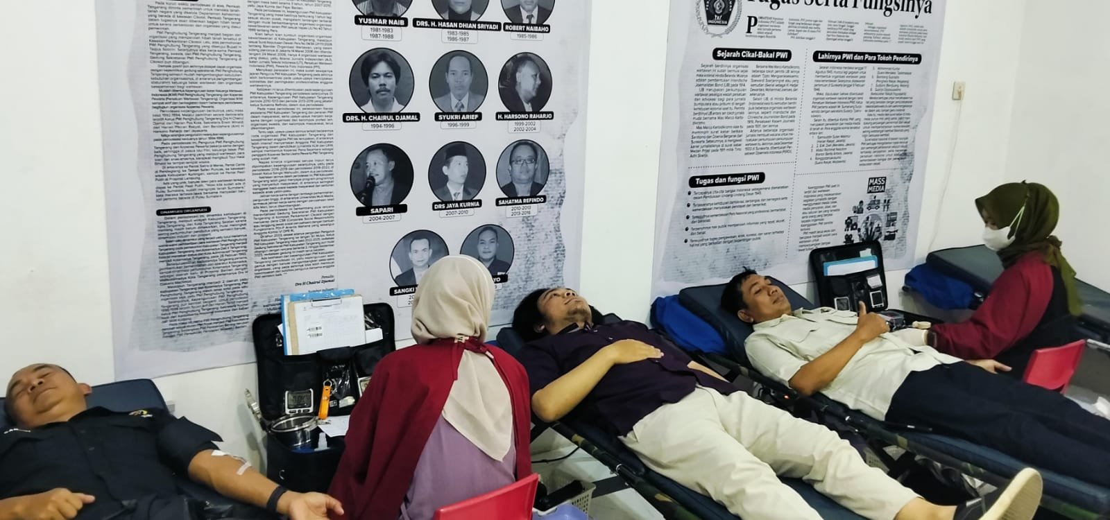 Semarak HUT RI ke-79, PWI Kabupaten Tangerang Gelar Donor Darah