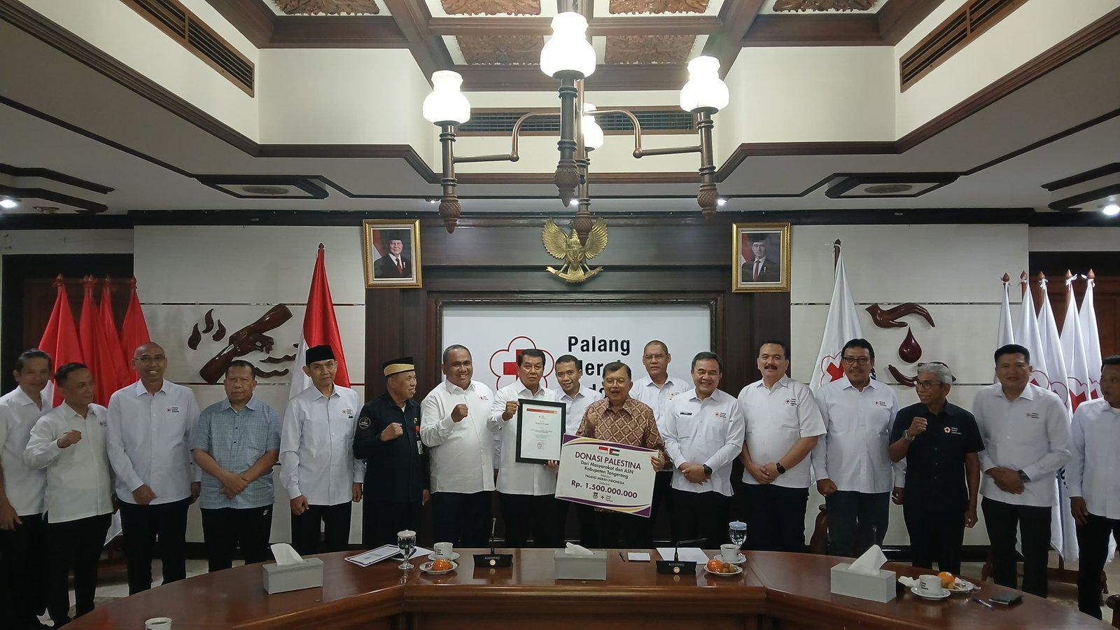 Pemkab Tangerang Salurkan Rp1,5 Miliar Bantuan untuk Palestina Lewat PMI