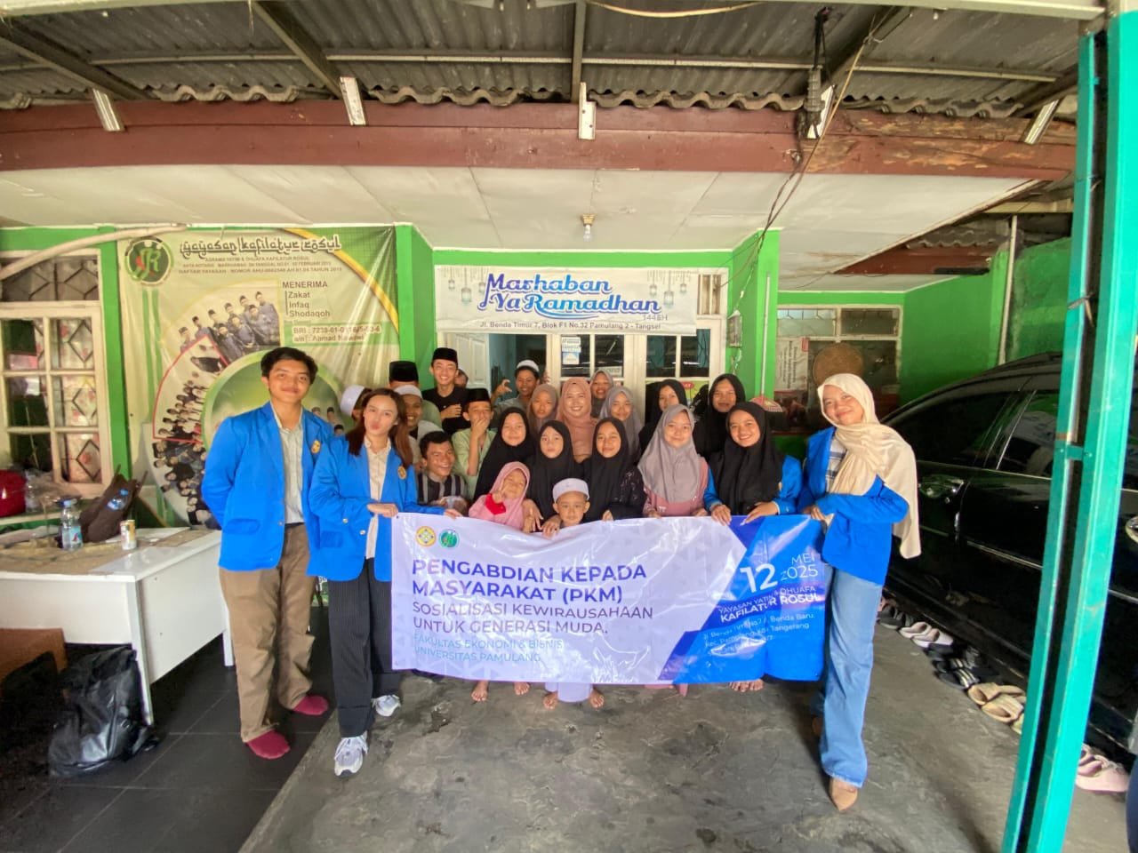 Mahasiswa Unpam Gelar Sosialisasi Kewirausahaan di Yayasan Kafilatur Rosul